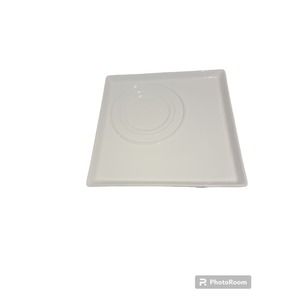 Concu Par Gourmet Village White Square Plate Platter 10 inch